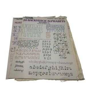 Leisure Arts Backstitch Alphabet Mini Series Collection